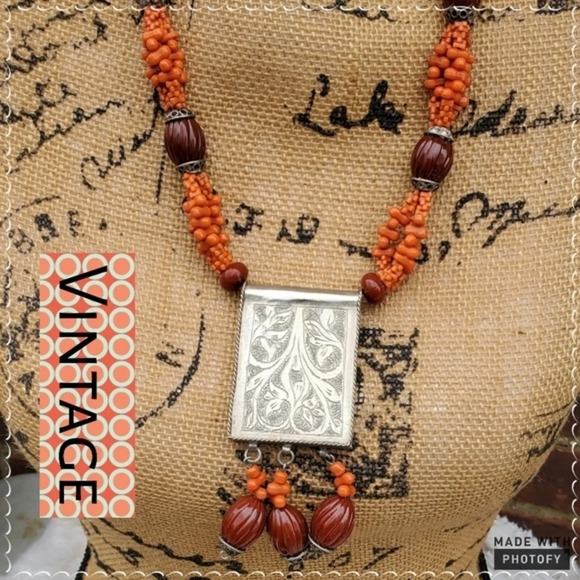 Vintage Jewelry - Vintage SeedBead Boho 80's Necklace‎